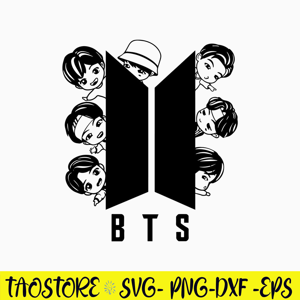 Adorable TinyTan BTS Member SVg, BTS Svg, Kpop Star Svg, Png Dxf Eps File.jpg