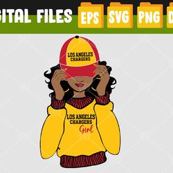 chargerslos angeles girl svg, png, eps, dxf