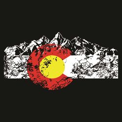 Colorado Flag And Mountain Svg, Trending Svg, Colorado Flag And Mountain Svg, Colorado Flag Svg, Mountain Svg, Rocky Mou
