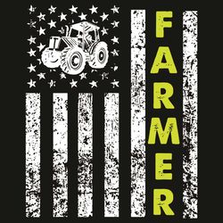 Flag Patriotic Farmer With Tractor Svg, Trending Svg, Flag Patriotic Svg, Farmer Svg, Tractor Svg, Farmer With Tractor S