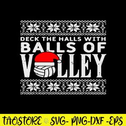 Balls Of Volley Xmas Volleyball Svg, Volleyball Chrismas Svg, Png Dxf Eps Digital file
