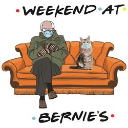 Weekend At Bernie Svg, Trending Svg, Bernie Sanders Svg, Face Mask Svg, Quarantine Svg, Cat Svg, Masking Bernie Svg, Qua