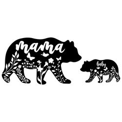 mama and baby bear svg, mommy svg, mom to be svg, mothers day svg