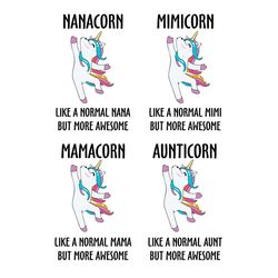 mamacorn like a normal mama but more awesome svg, mothers day svg