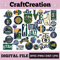 32 files utah jazz svg, ultas svg, jazz svg,basketball bundle svg,cricut ,svgs, cutouts, nba svg, nba svg, basketball cl
