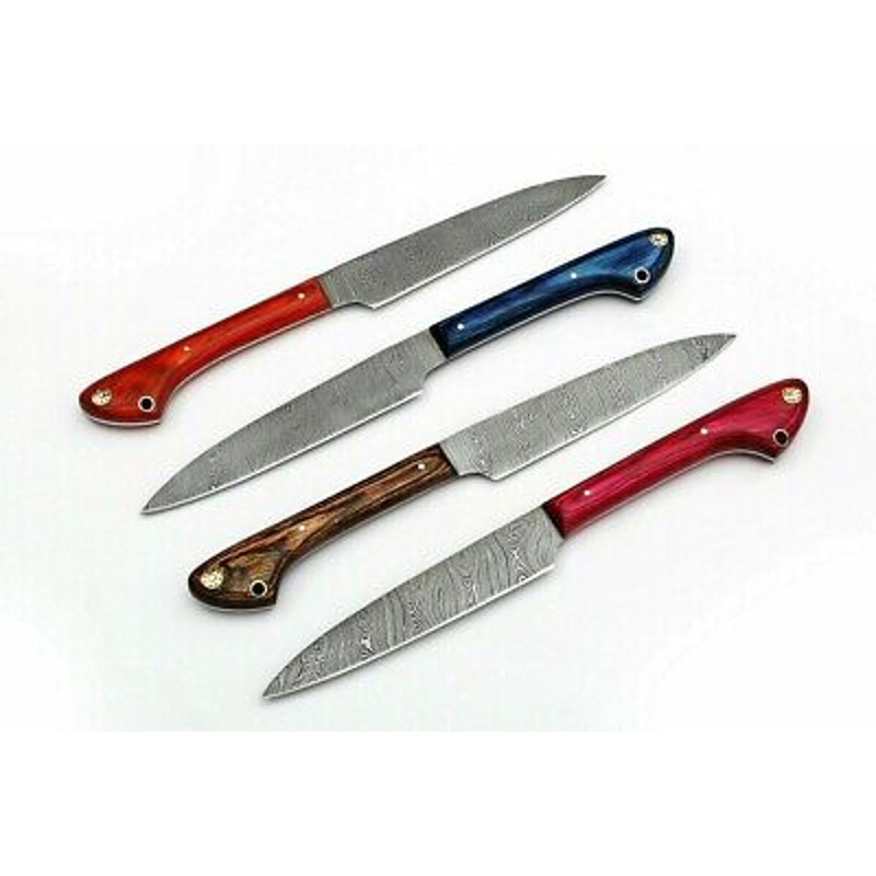4Piece Custom Handmade Chef Knives Set