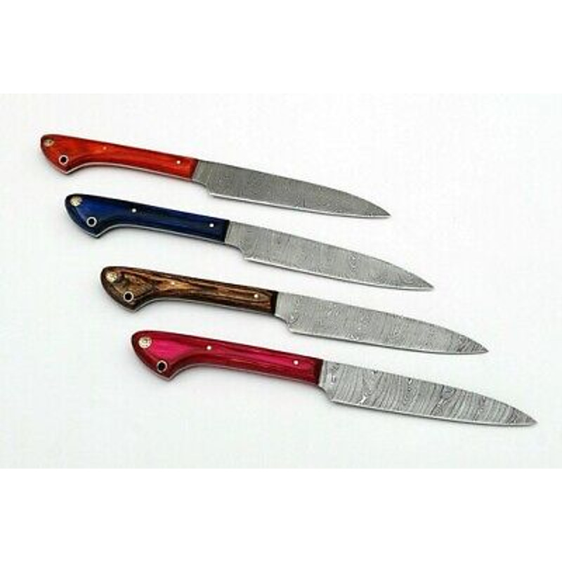 4Piece Custom Handmade Chef Knives Set