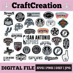 35 files san antonio spurs svg, nba basketball bundle svg,nba svg, nba svg, basketball clipart, svg for cricut , svg fo