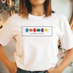 Autism Shirt, Autism Awareness Shirt,Autism Support T-Shirt, Gift For Special Education Teacher, Puzzle Piece Shirt-T104