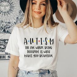 Autism Awareness Shirt, Autism Shirt, Autism Mom Shirt, Rainbow Neurodiversity TShirt - T110