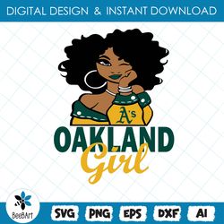 oakland athletics girl svg,cut files, baseball svg, png , eps , dxf , instant download