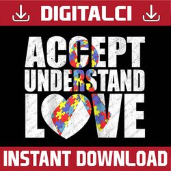 autism awareness accept understand love ribbon autism raglan baseball png sublimation design