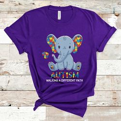 Autism Awareness Shirt, Elephant Shirt, Autism Tee, Autism Support Shirt, Autism Month Shirt, Autism Mom Shirt - T116
