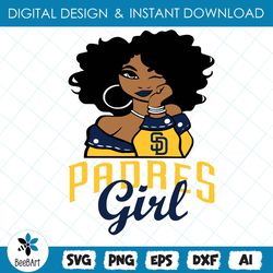 san diego padres girl svg, baseball svg, png , eps , dxf , instant download
