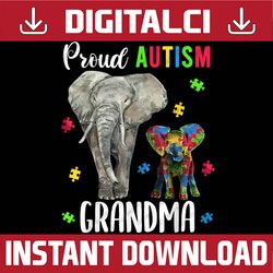 proud autism grandma, funny autism awareness png sublimation design