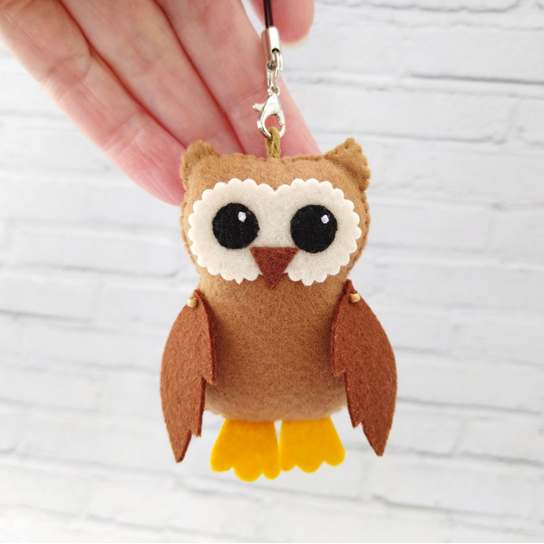 Cute-owl-plush-keychain