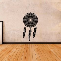 Dreamcatcher, Amulet-Symbol To Protect The Sleeper From Evil Spirits And Disease, Wall Sticker Vinyl Decal Mural Art