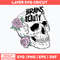 Brains and Beauty Svg, Flower Skull Svg, Png Dxf Eps File.jpg