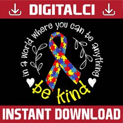 awesome autism awareness colorful ribbon puzzle pieces png sublimation design