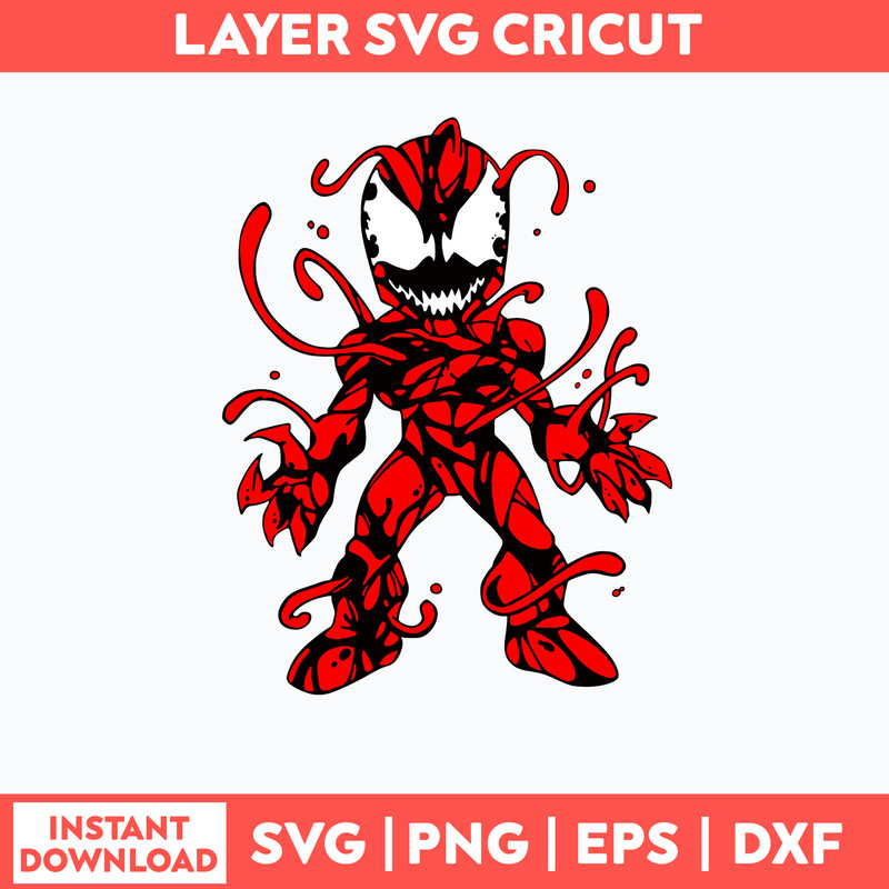 Carnage 2 Venom 2 Svg, Venom Svg, Monter Svg, Png Dxf Eps File.jpg