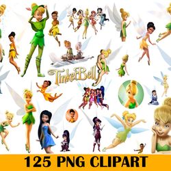 125 png tinkerbell clipart, tinkerbell png, disney tinkerbell bundle png, disney png digital download