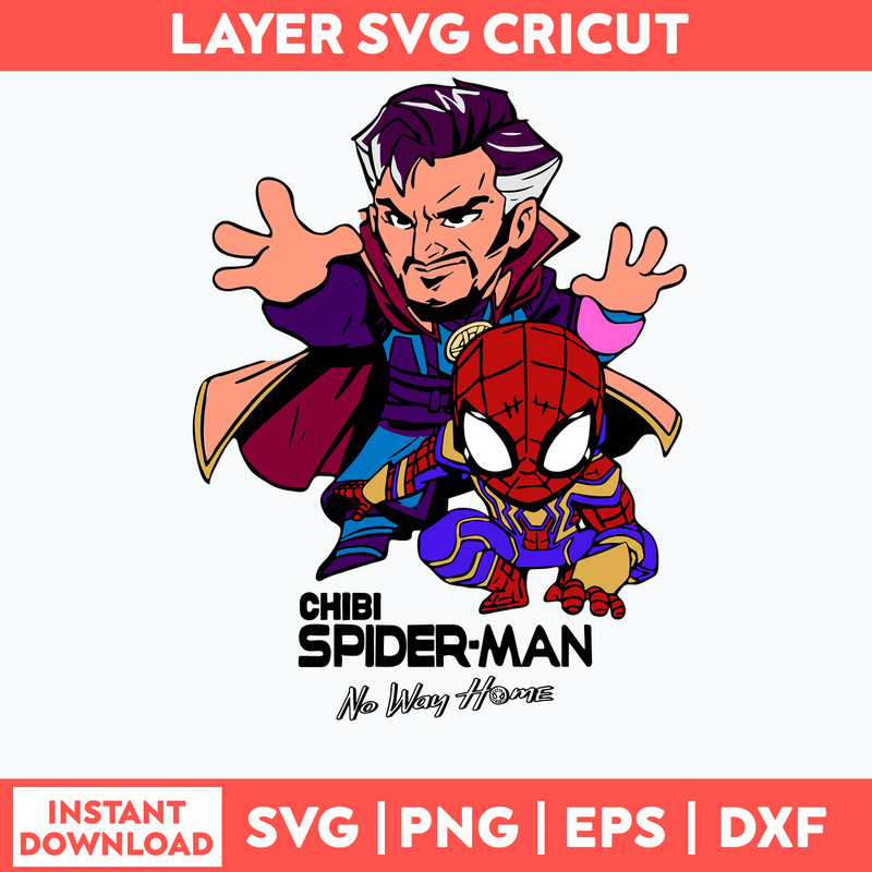 Chibi Spiderman No Way Home Svg, Supperhero Svg, Anvengers Svg, Png Dxf Eps File.jpg