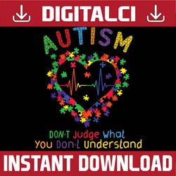 autism awareness heart png sublimation design