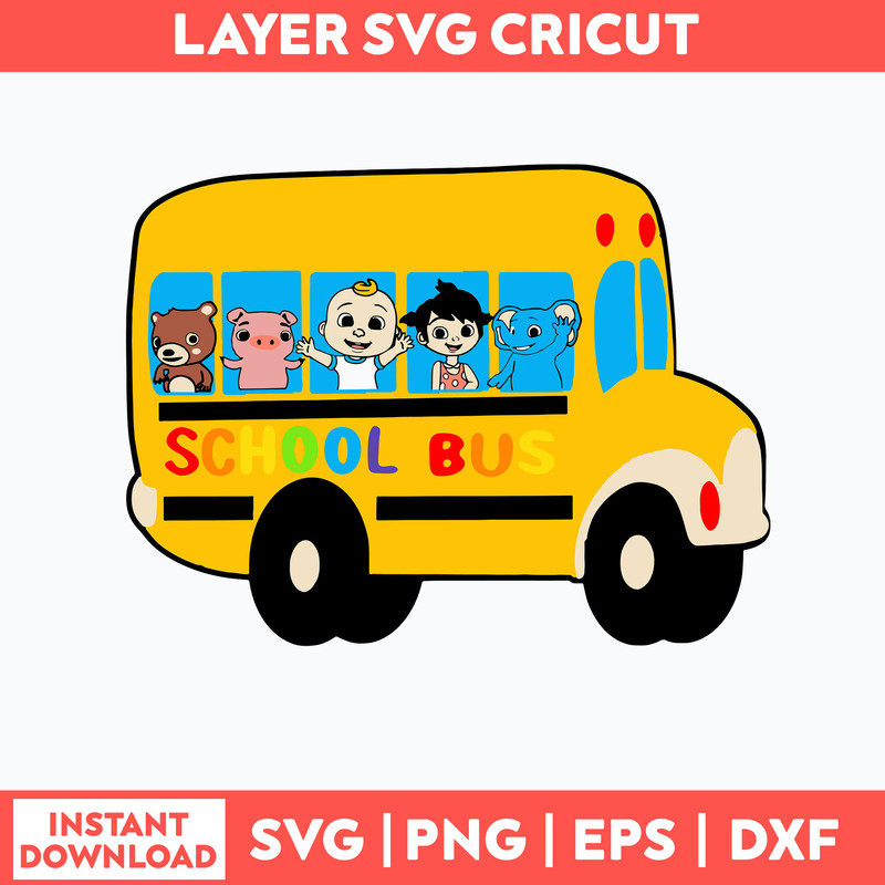 Cocomelon Bus Arica Svg, Cocomelon Svg, School Bus Svg, Png Dxf Eps File.jpg