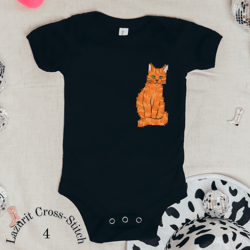 Ginger cat cross stitch pattern
