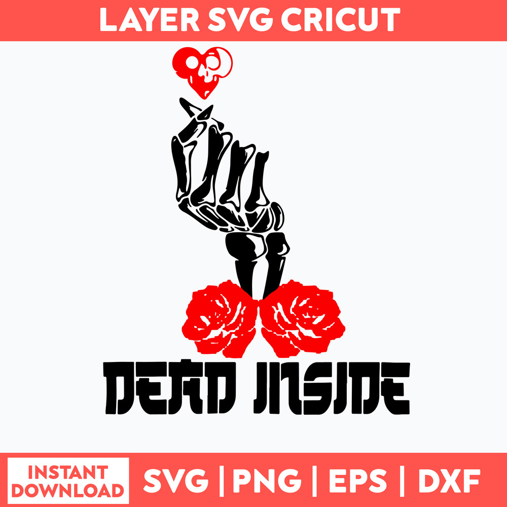 Dead Inside Anime Svg,  Skenleton Love Svg, Png Dxf Eps File.jpg