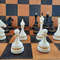 beautiful plastic soviet chess pieces set vintage