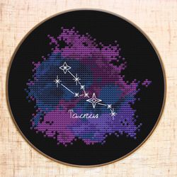 Taurus Constellation Cross stitch pattern Modern cross stitch Constellation Zodiac cross stitch PDF