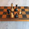 big wooden soviet 1970 vintage chess set oredezh