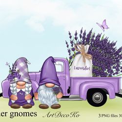 Lavender truck PNG clipart