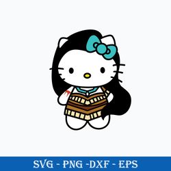 hello kitty pocahontas svg, hello kitty svg, pocahontas svg, disney princess svg, png dxf eps digital file