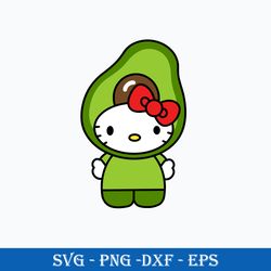 hello kitty avocado svg, hello kitty fruits svg, hello kitty svg, cartoon svg, png dxf eps digital file