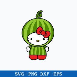 hello kitty watermelon svg, hello kitty fruits svg, hello kitty svg, cartoon svg, png dxf eps digital file