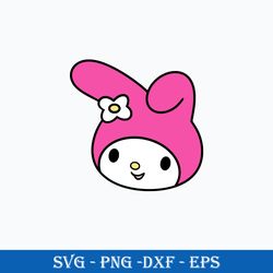 my melody svg, hello kitty svg, sanrio characters svg, cartoon svg, png dxf eps digital file
