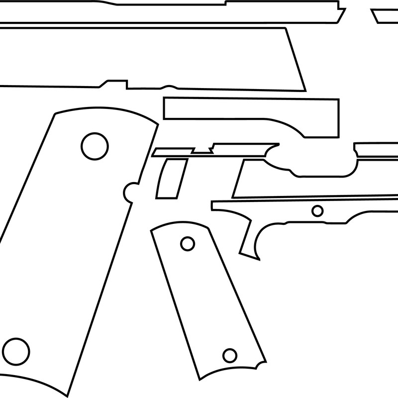 1911 ultra 3 Gun design Custom, Ai, Vector, SVG, DXF, PNG, Digital.jpg