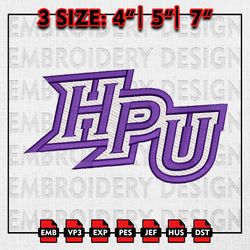 High Point Panthers Embroidery files, NCAA D1 teams Embroidery Designs, NCAA High Point, Machine Embroidery Pattern