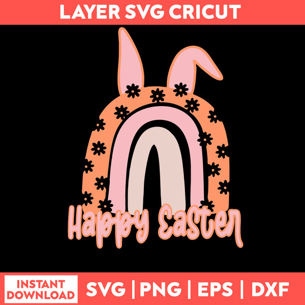 Easter Rainbow Svg, Rainbow Svg, Png Dxf Eps file.jpg