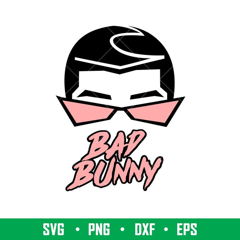 Bad Bunny 3, Bad Bunny Svg, Yo Perreo Sola Svg, Bad bunny logo Svg, El Conejo Malo Svg, png, dxf, eps file.jpeg