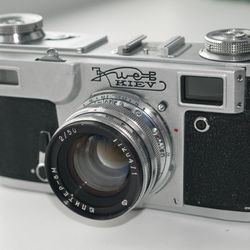 KIEV 4A Russian USSR Contax Copy 35mm Camera Jupiter 8m Lens Vintage Decor