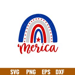 merica boho rainbow, merica boho rainbow svg, 4th of july svg, patriotic svg, independence day svg, usa svg, png,dxf,eps