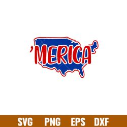 merica usa map, merica usa map svg, 4th of july svg, patriotic svg, independence day svg, usa svg, png,dxf,eps file