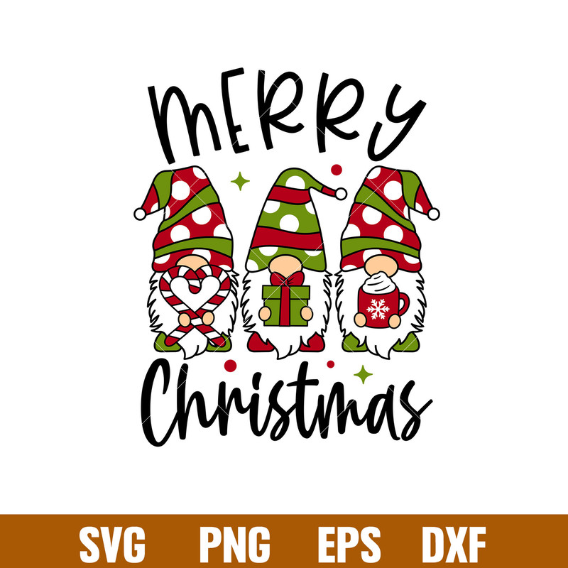 Merry Christmas Gnome,Merry Christmas Gnome Svg, Christmas Lights Svg, Merry Christmas Svg, png,dxf,eps file.jpg