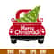 Merry Christmas Red Truck Back, Merry Christmas Red Truck Back Svg, Merry Christmas Svg, Red vintage Truck Svg, Christmas Svg, png,dxf,eps file.jpg
