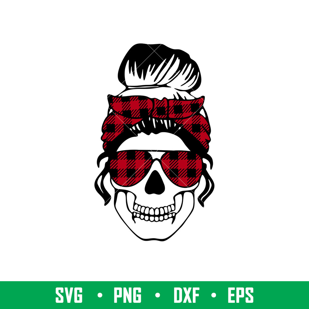 Mom Life Skull Buffalo,Mom Life Skull Buffalo Svg, Christmas Mom Svg, Merry Christmas Svg, png,dxf,eps file.jpg