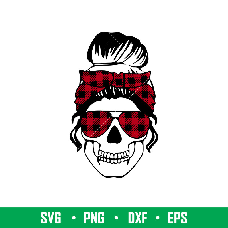 Mom Life Skull Buffalo,Mom Life Skull Buffalo Svg, Christmas Mom Svg, Merry Christmas Svg, png,dxf,eps file.jpg