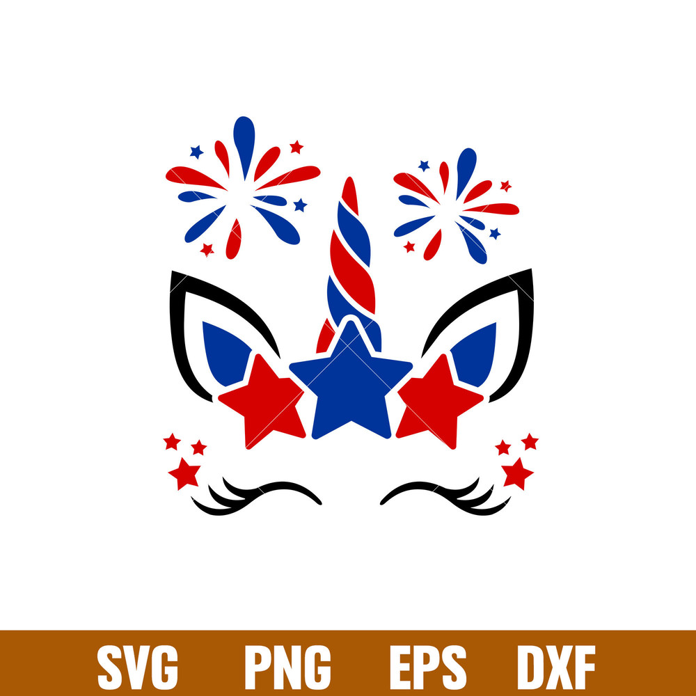 Patriotic Unicorn, Patriotic Unicorn Svg, 4th of July Svg, Patriotic Svg, Independence Day Svg, USA Svg, png,dxf,eps file.jpg